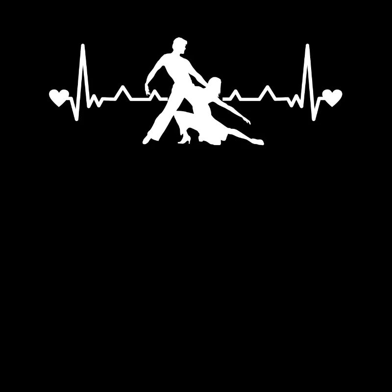 Heartbeat ECG Latin dance dancing couple salsa