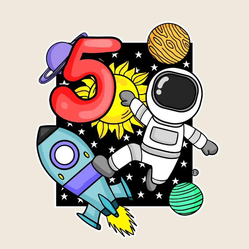 5ème anniversaire astronaute 5 ans cadeau garçon