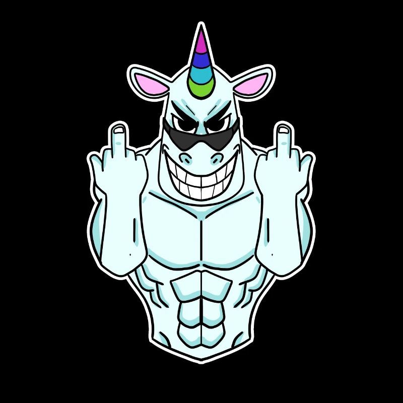 Einhorn Mittelfinger