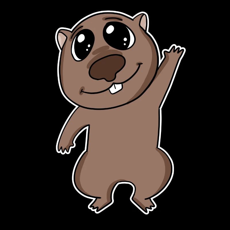 Wombat Tier Motiv niedlich süß