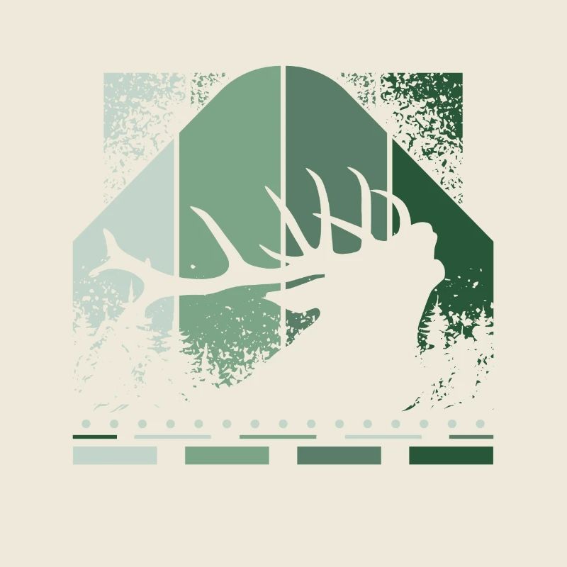 Retro deer