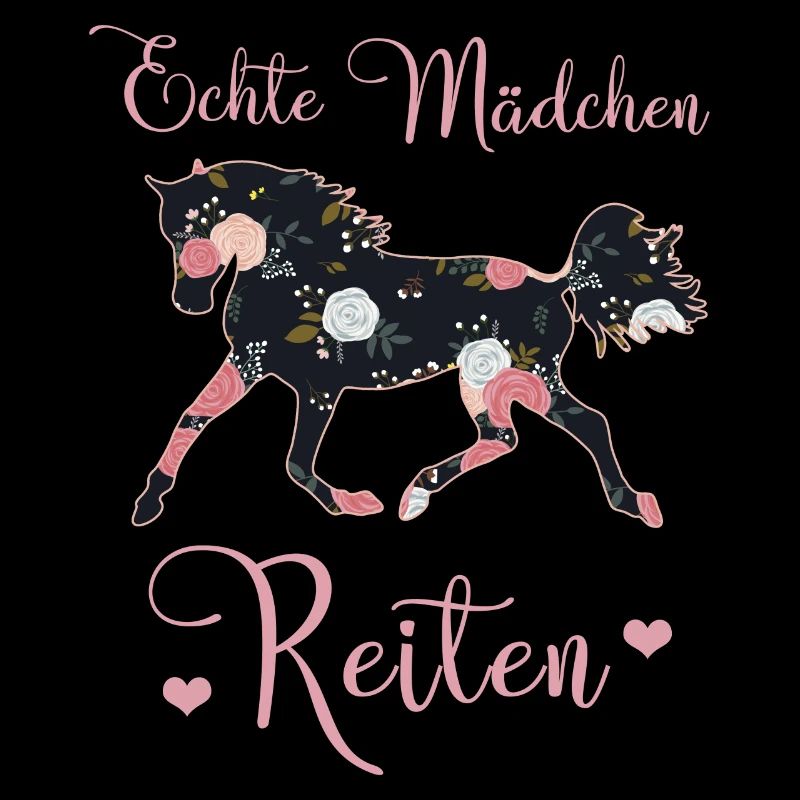 Echte Mädchen Reiten Pferde Geschenkidee