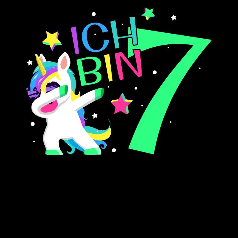 Ich Bin 7 Jahre Einhorn 7. Geburtstag Geschenk