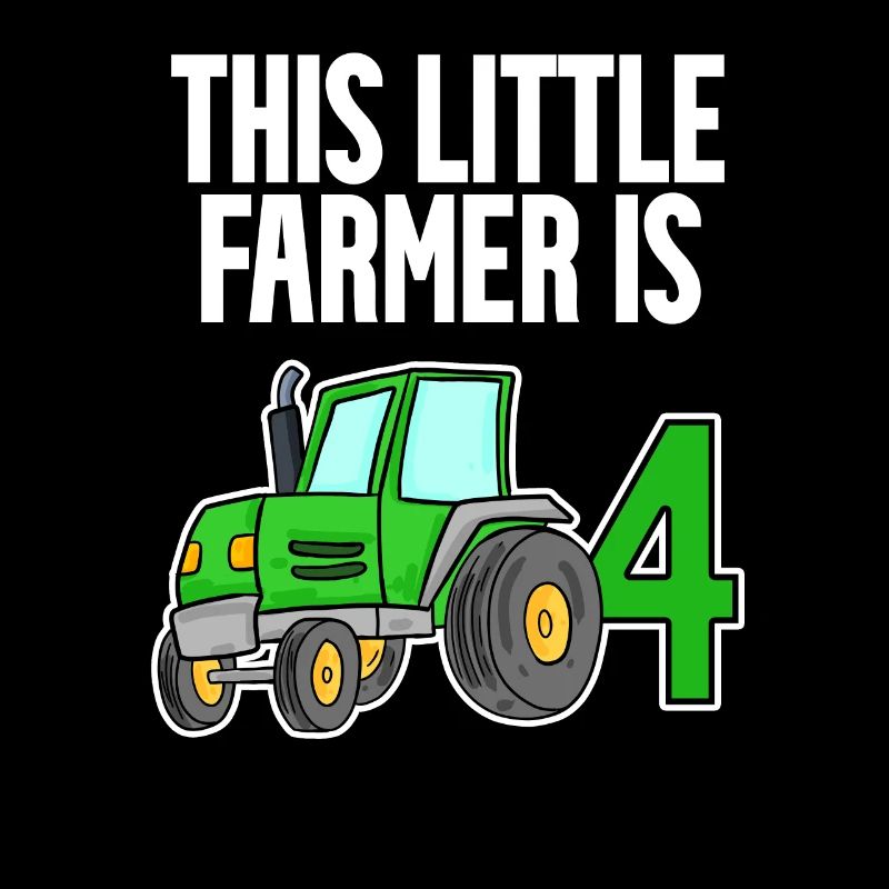 Tractor 4 years Boy 4th birthday son