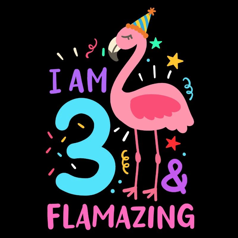 3. Geburtstag Flamingo