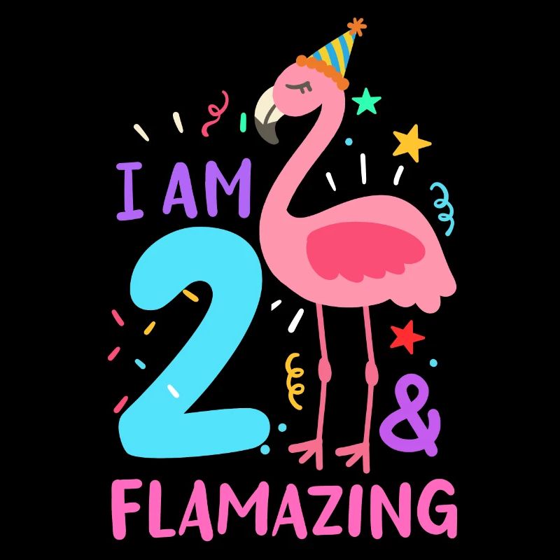 2. Geburtstag Flamingo