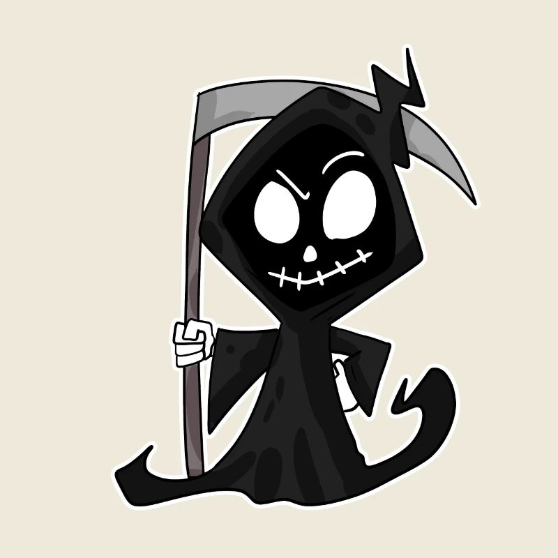 Sensenmann mit Sense