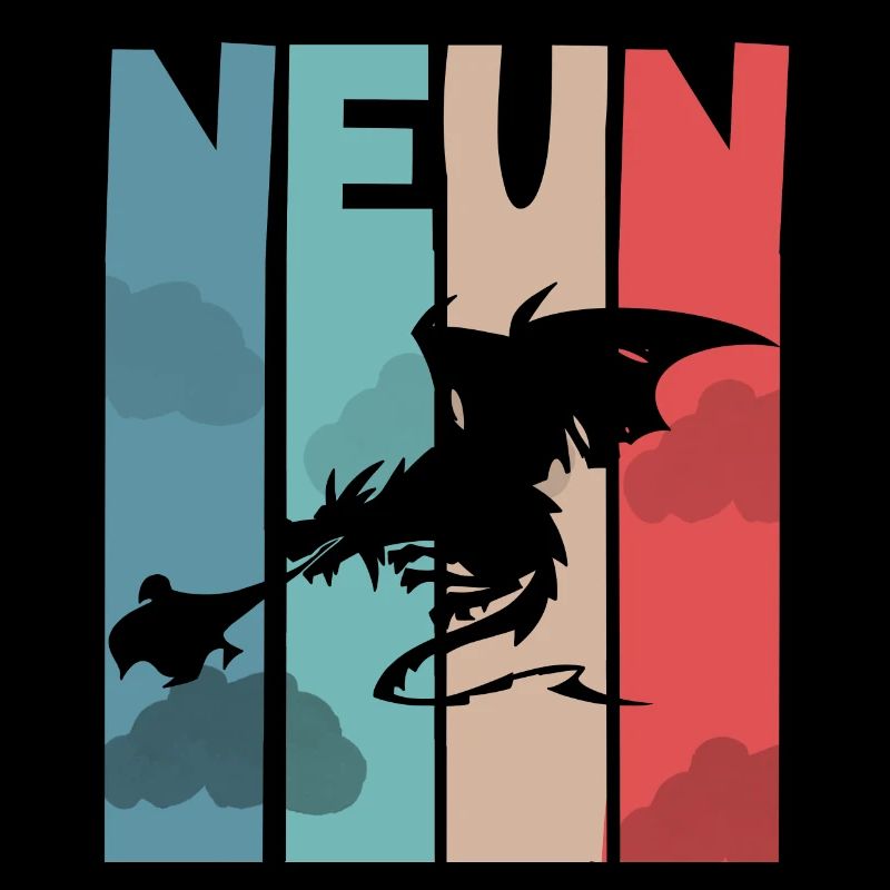 Drache 9. Geburtstag Kinder Drachen