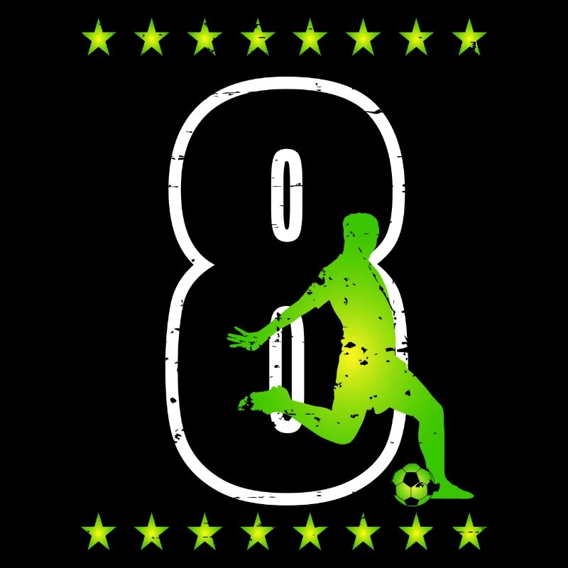 Fußball Trikotnummer 08