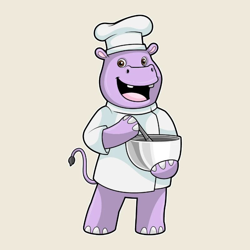 Nilpferd Koch Schüssel Kochen