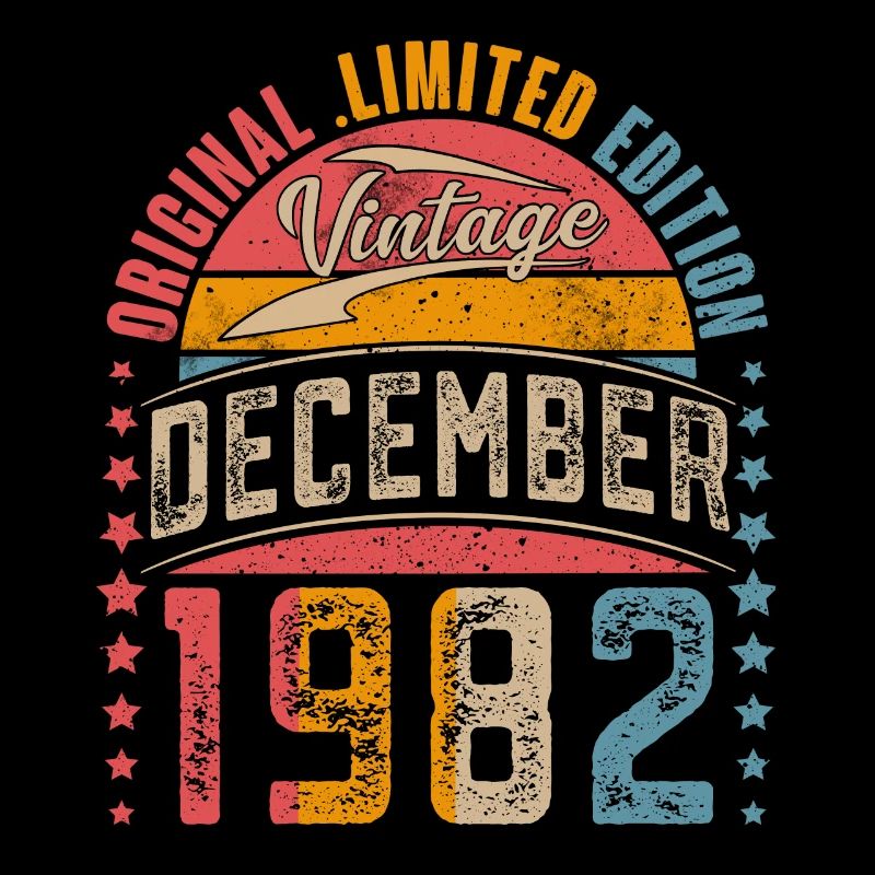 1982 December Vintage 40th birthday Vintage