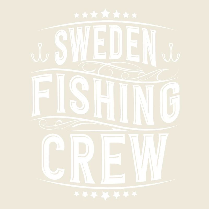 Équipe d’équipage de pêche de pêcheur de Suède
