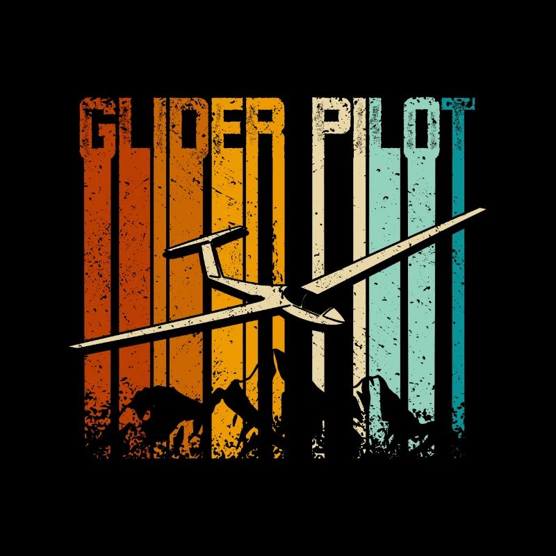 Pilote de planeur rétro vintage