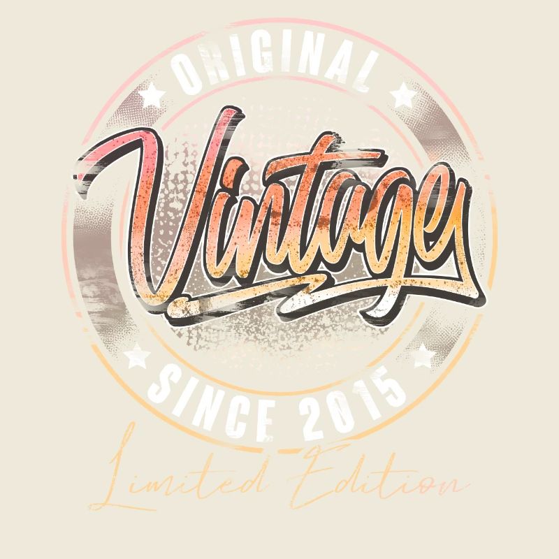 2015 Année de naissance Anniversaire Vintage