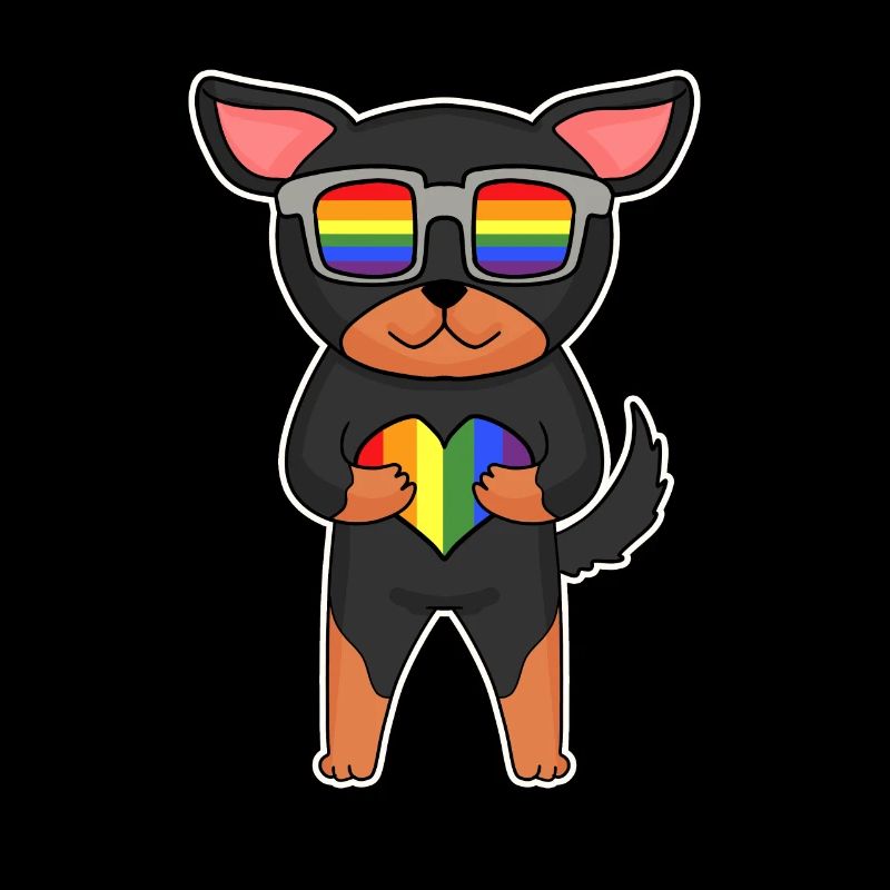 LGBT Hund Lancashire Heeler Regenbogen
