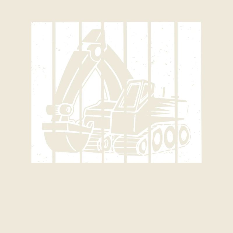 Excavator Driver Gift Retro Sunset