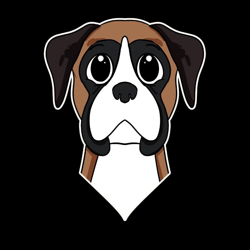 Deutscher Boxer Kopf Hund Hundebesitzer