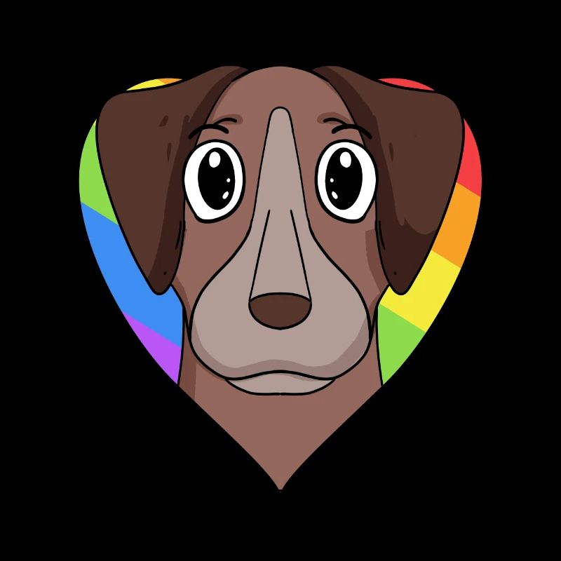 Gay Rainbow Pointer Chien