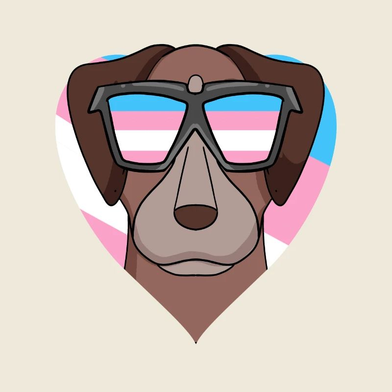 Transgender Transsexual Pointer Dog Gift