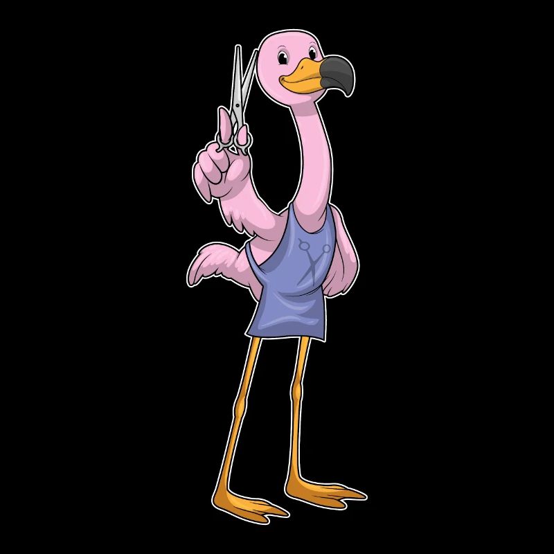 Ciseaux de coiffure Flamant Rose