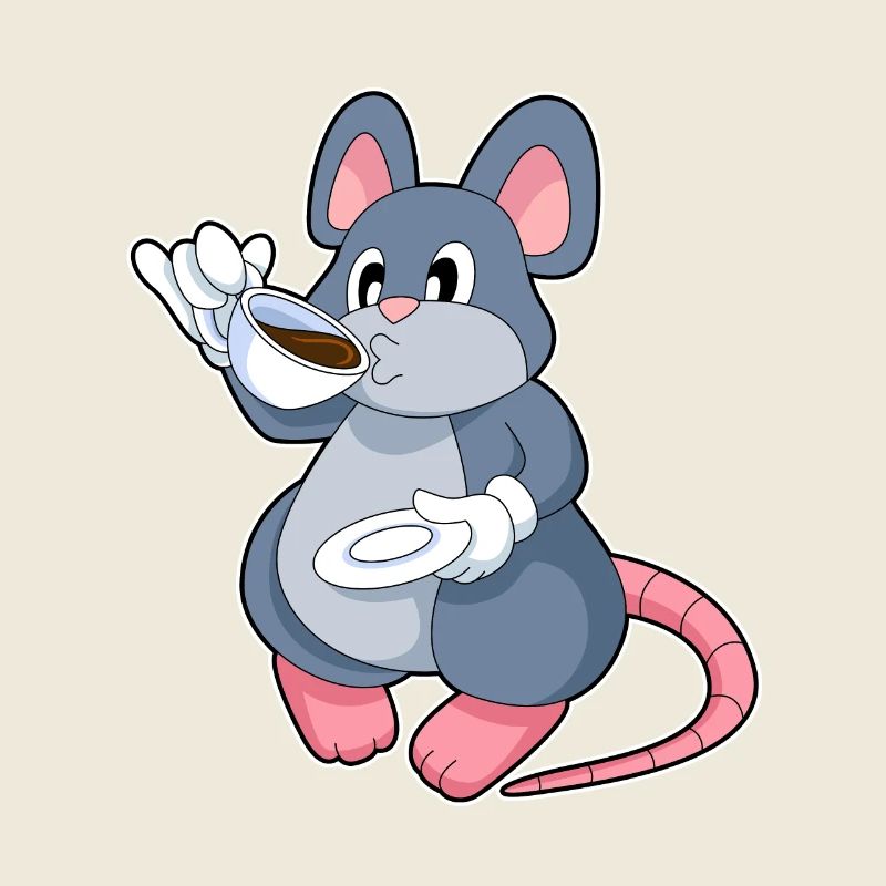 Maus Kaffee Tasse