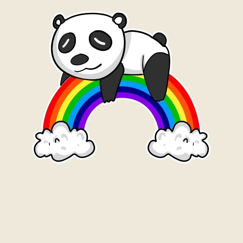 Regenbogen Panda