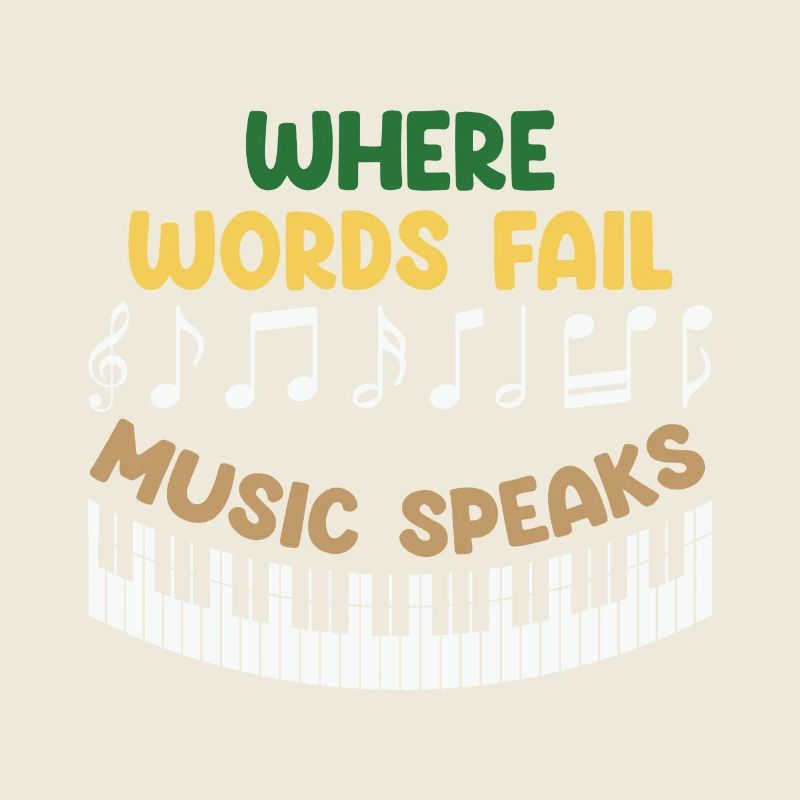 Conception musicale avec des messages de motivation