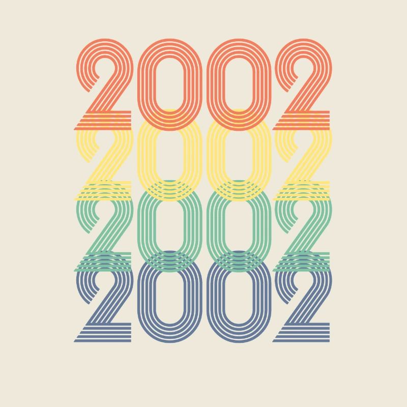 Cool Retro 2002, 21 ans, cadeau de 21e anniversaire