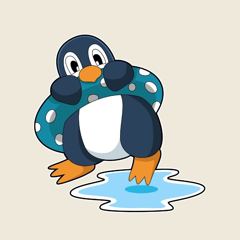 Été de la piscine Penguin
