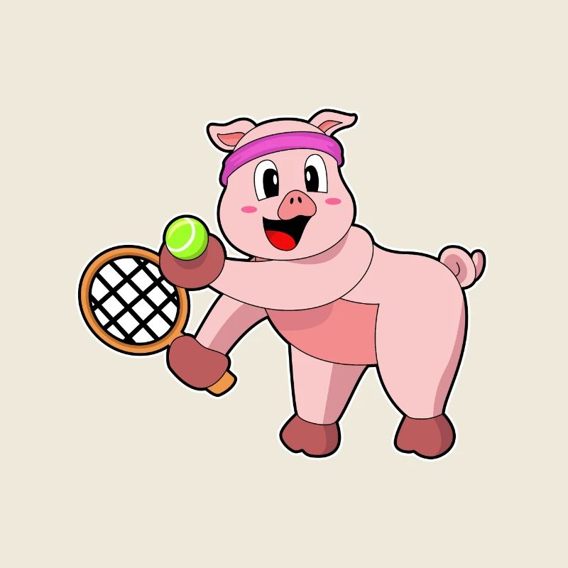 Pig Tennis Racket