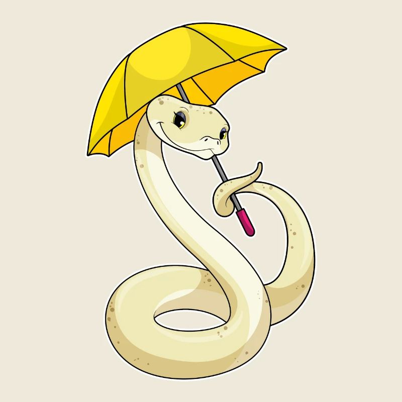 Schlange Regenschirm
