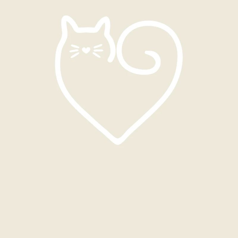 Herz-Form-Katze mit Liebe