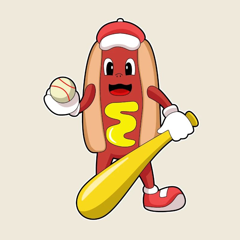 Hotdog Baseball Baseball Bat