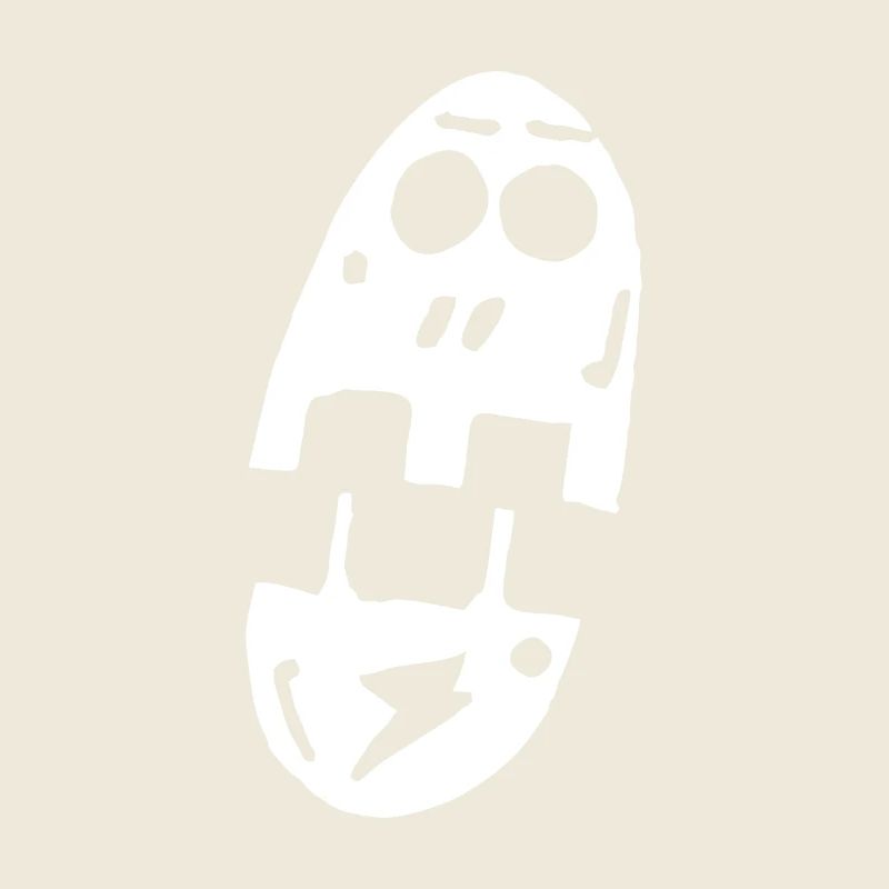 Lightning skull with long face skull skull