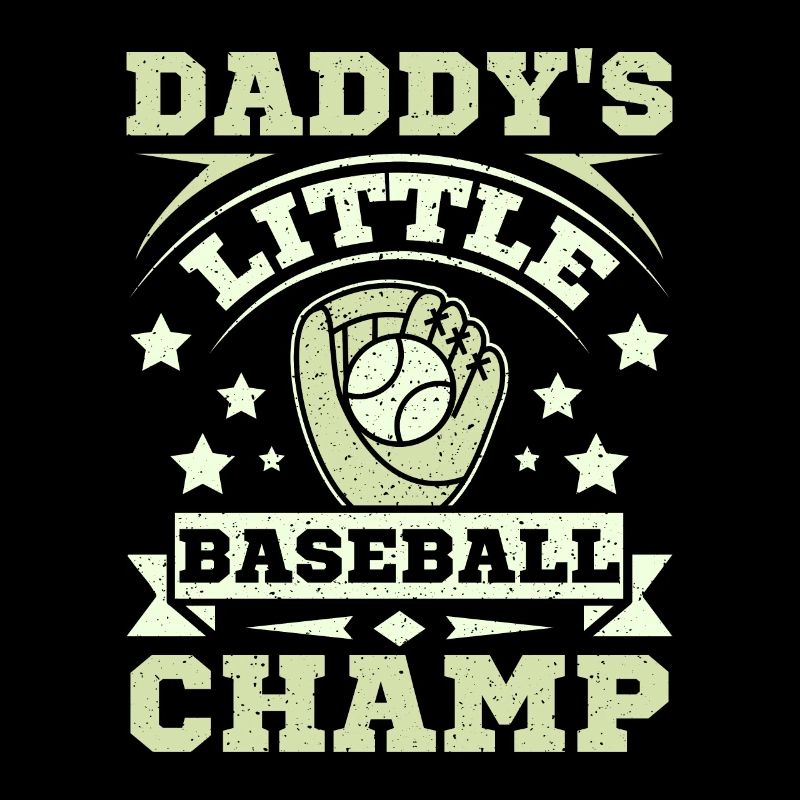 Daddy's little baseball champ