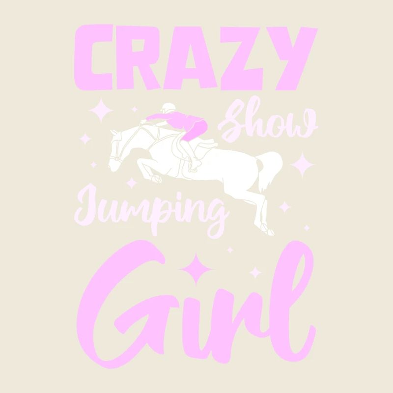 Fille folle de saut d’obstacles