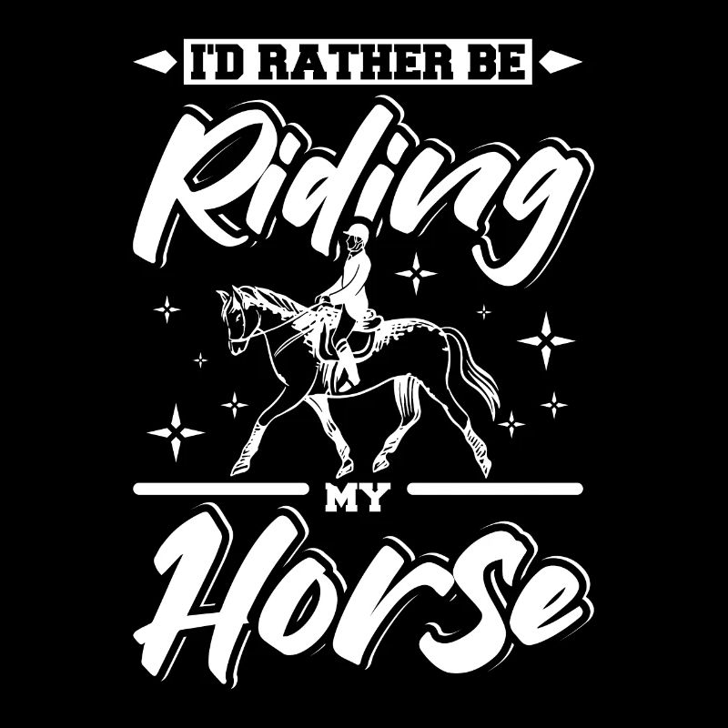 Je préfère monter à cheval