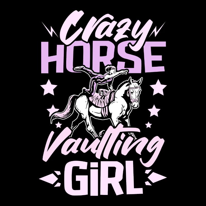 Fille folle de saut de chevaux