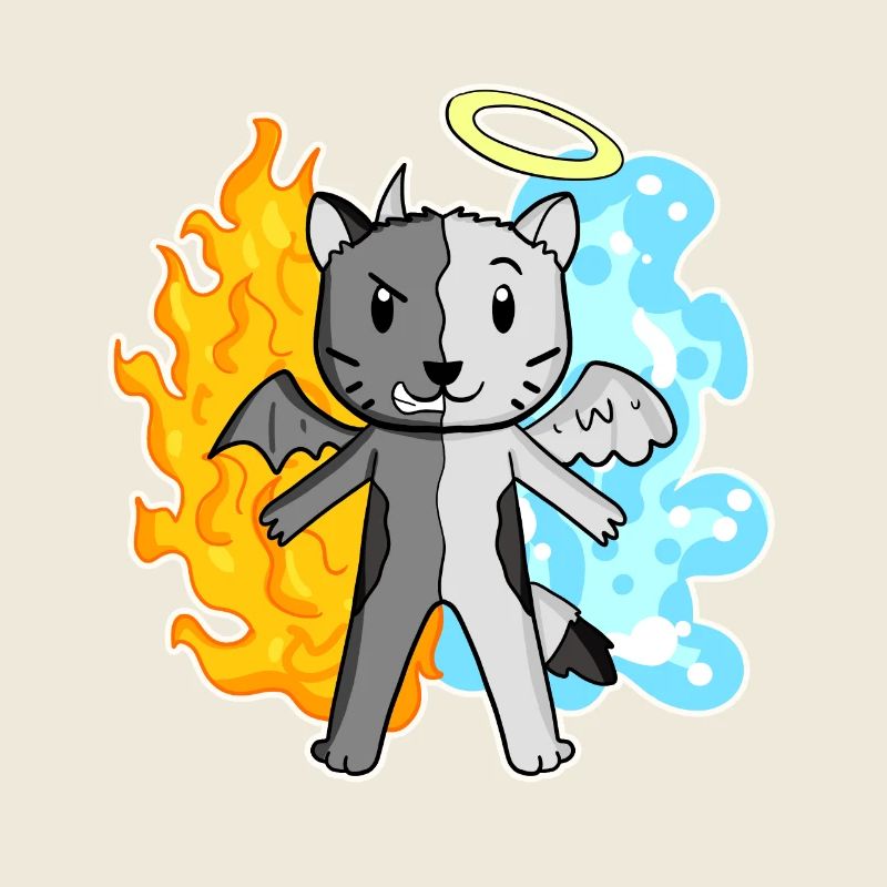 Chat Cat Breed Devon Rex - Ange et Diable