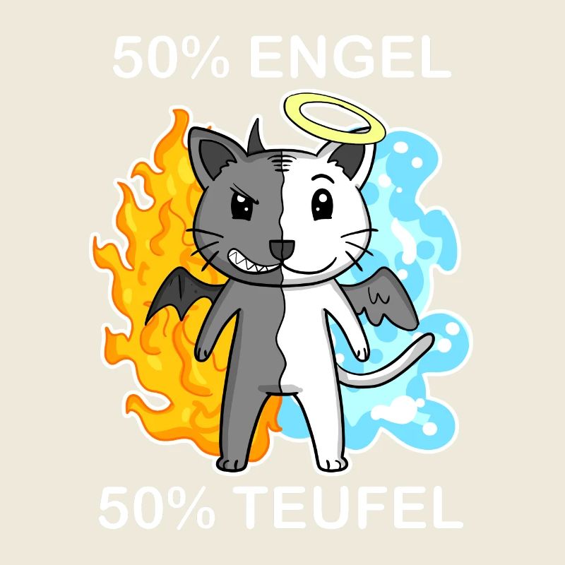 Katze Katzenrasse Devon Rex - Engel und Teufel