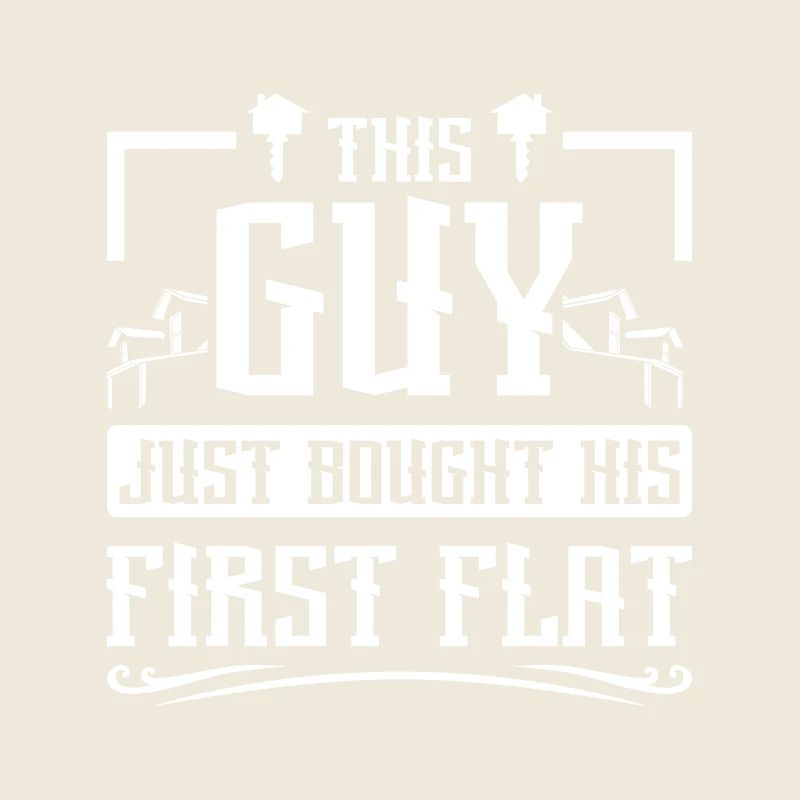 This guy just bought his first flat