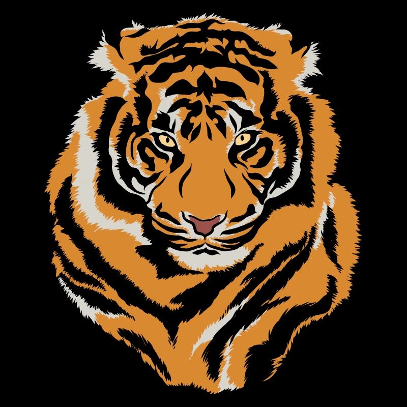 Tiger Face Wild Life Creature Animal Tiger Lover