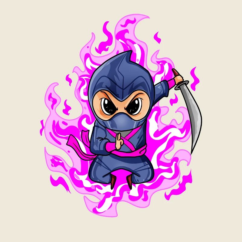 Ninja Girl in Pink