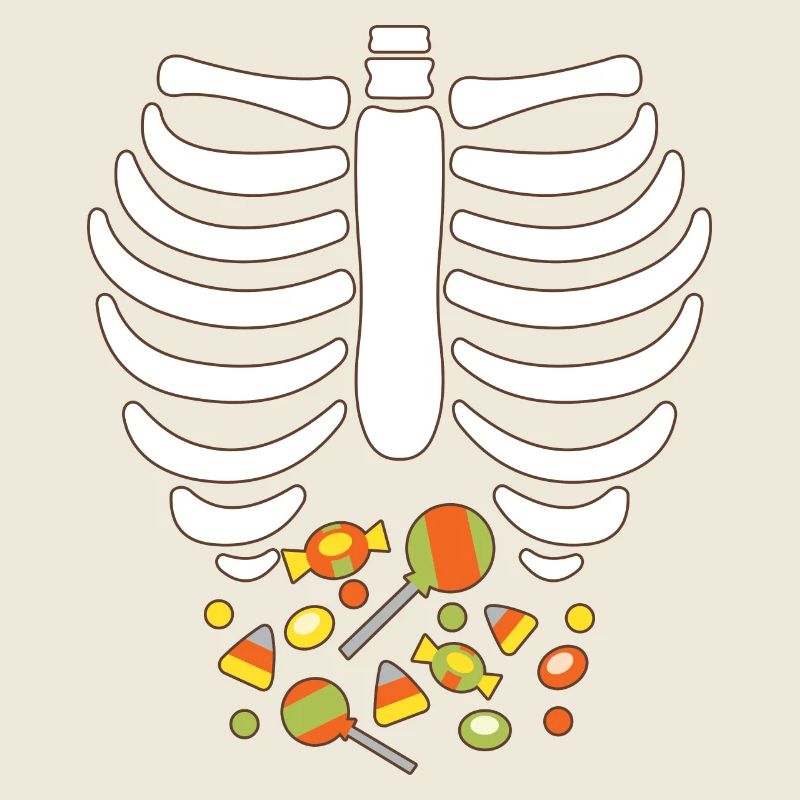 Spooky Scary Ribs Bonbons Halloween Süßes oder Saures