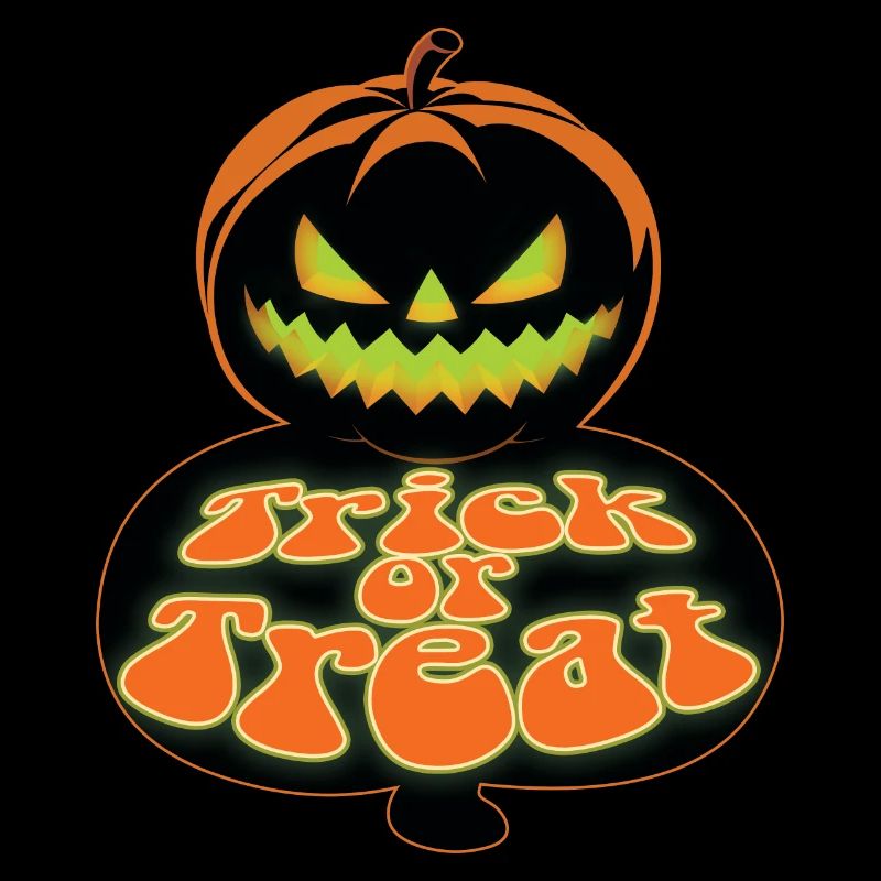 Gruseliges Kürbisgesicht Süßes oder Saures Halloween Outfit