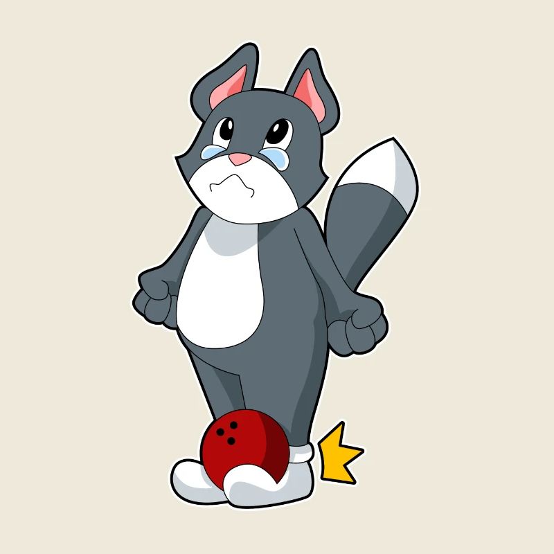 Boule de bowling pour chat