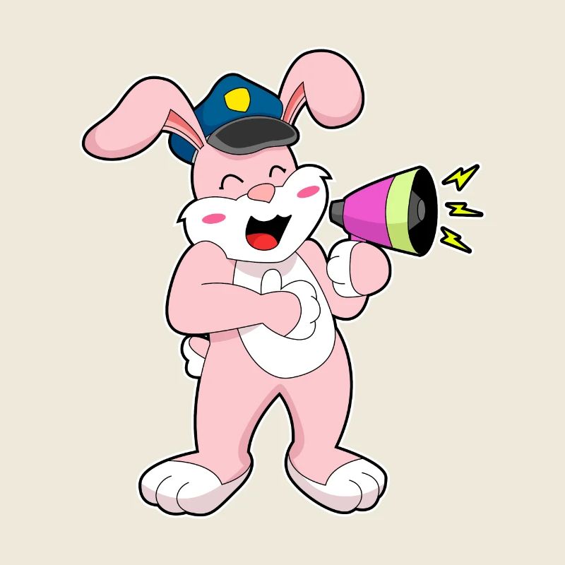 Rabbit Policier Microphone
