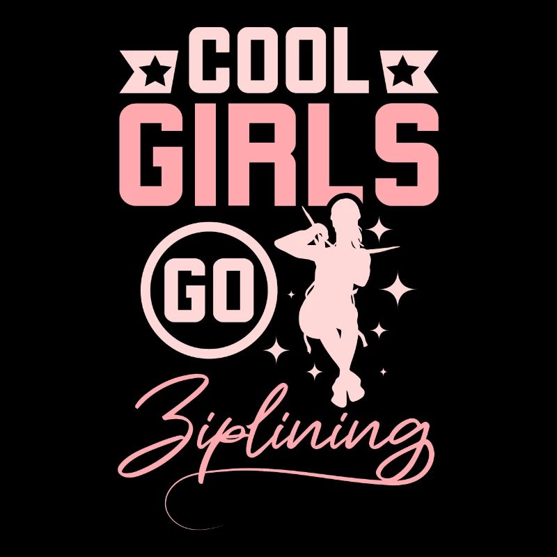Les filles cool font de la tyrolienne