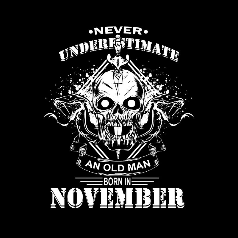 Alter Mann der im November geburtstag hat