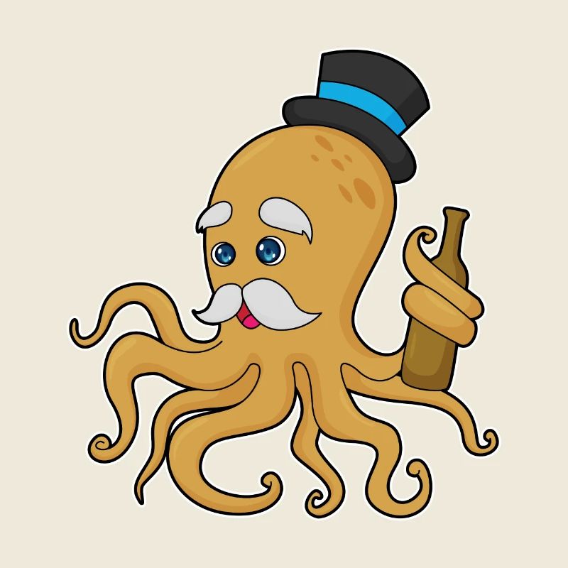Octopus Gentleman Top Hat